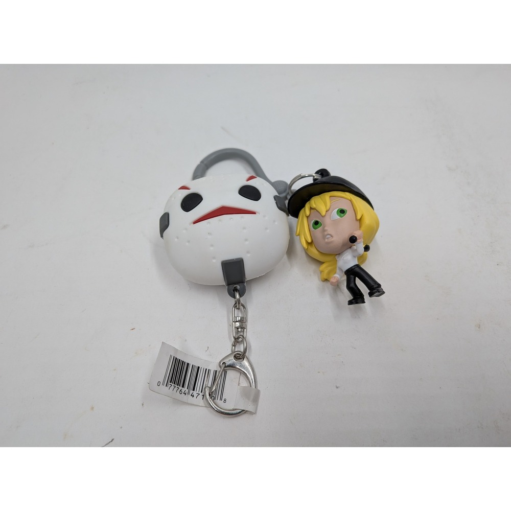 Friday the 13th Jason Voorhees Mask Retractable Badge Reel & Blonde Figure Clip